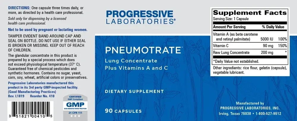 Product image for Pneumotrate.