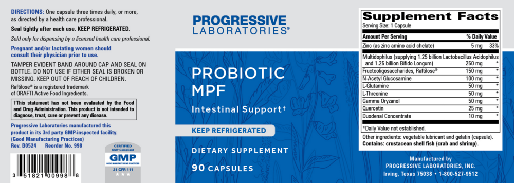 Product image for Probiotic MPF.