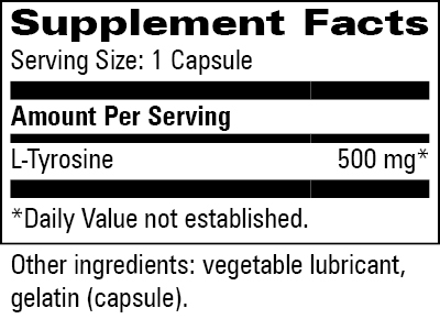 Product image for L-Tyrosine 500mg.