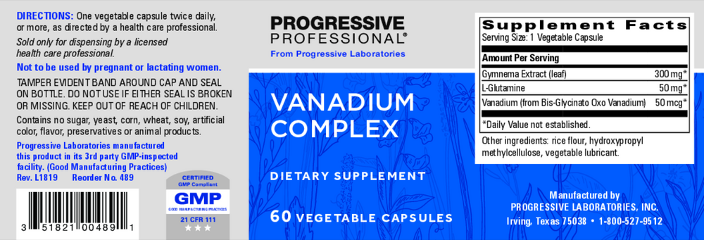 Product image for Vanadium Complex.