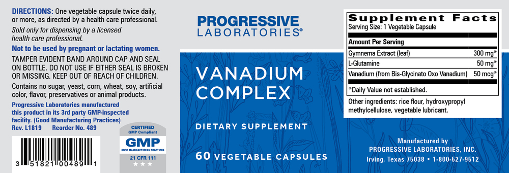 Product image for Vanadium Complex.