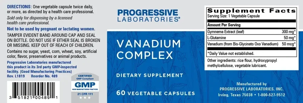 Product image for Vanadium Complex.
