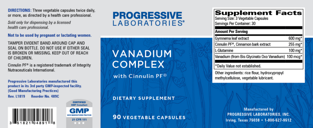Product image for Vanadium Complex w/ Cinnulin PF.