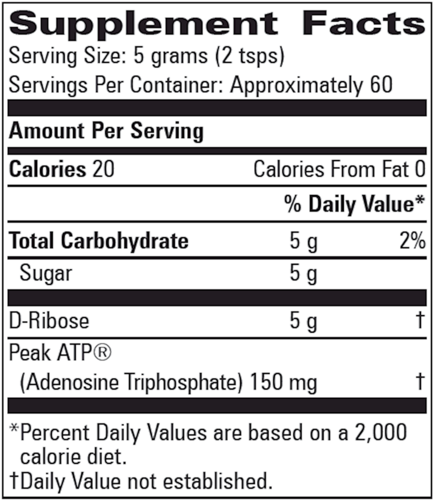 Product image for Peak ATP w&#x2F; D-Ribose.