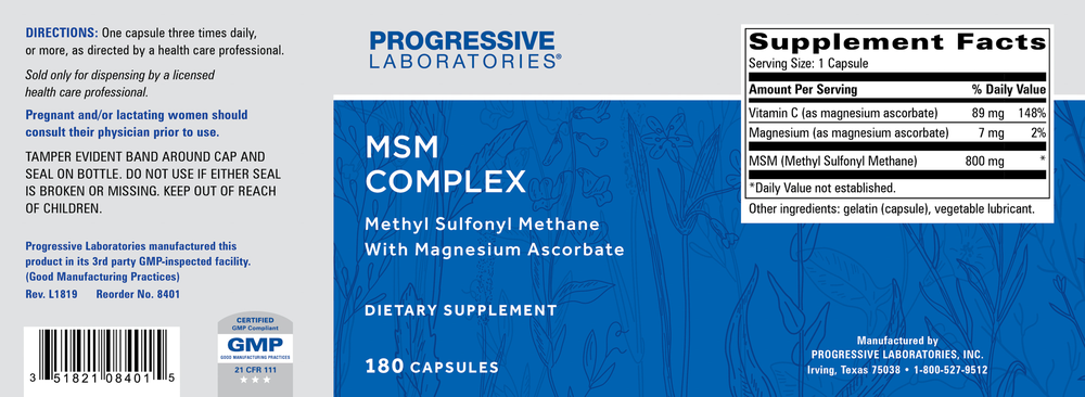 Product image for MSM Complex.
