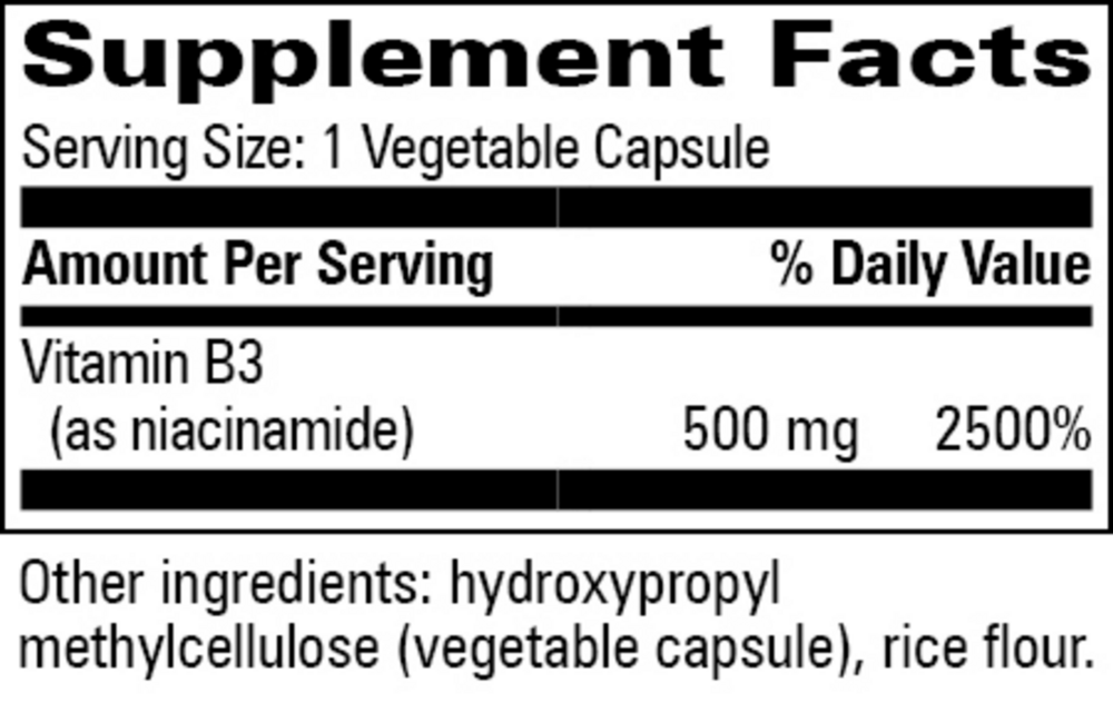 Product image for Niacinamide 500mg.
