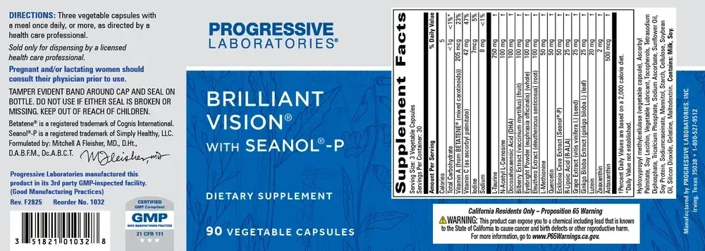 Product image for Brilliant Vision with Seanol-P.