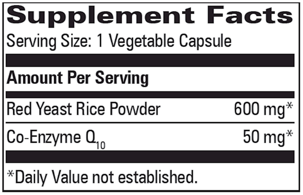 Product image for Red Yeast Rice w&#x2F;CoQ10.