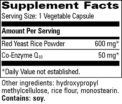 Product image for Red Yeast Rice w/CoQ10.