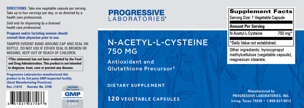 Product image for N-Acetyl-L-Cysteine.