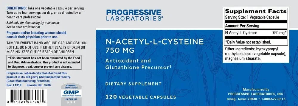 Product image for N-Acetyl-L-Cysteine.