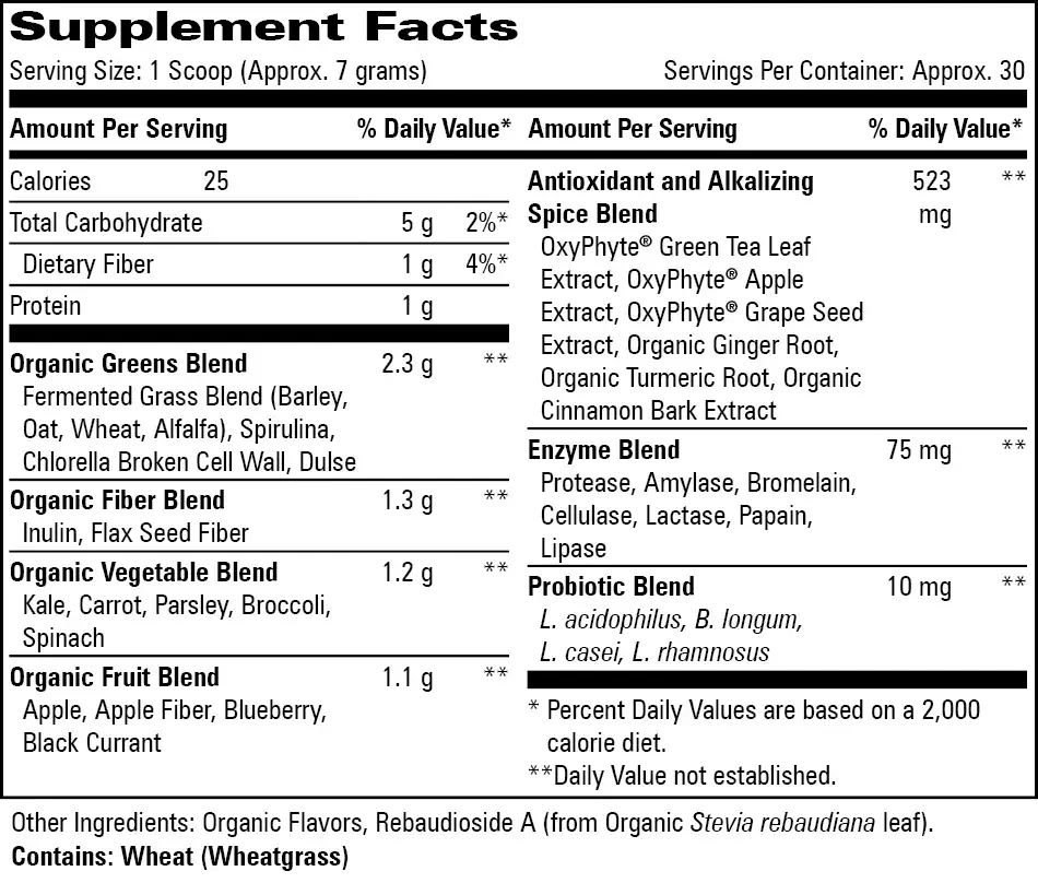 Product image for Alkalizing Greens Blend.