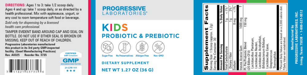 Product image for Kid's Probiotic &amp; Prebiotic Powder.