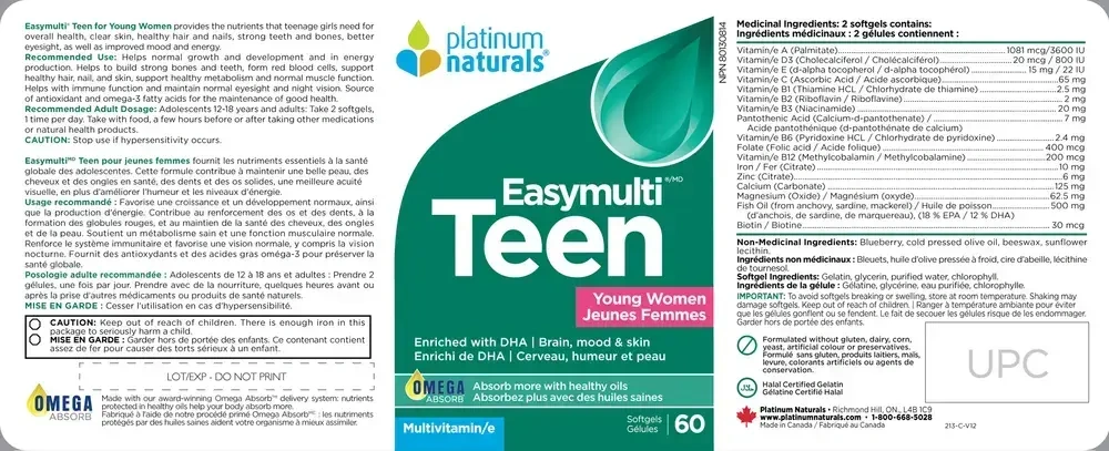 Product image for Easymulti® Teen for Young Women.