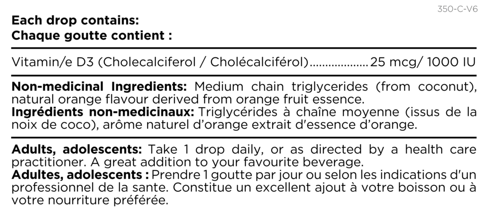 Product image for Vitamin D3 Drops Orange.