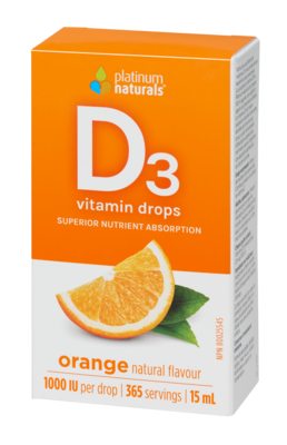Vitamin D3 Drops Orange