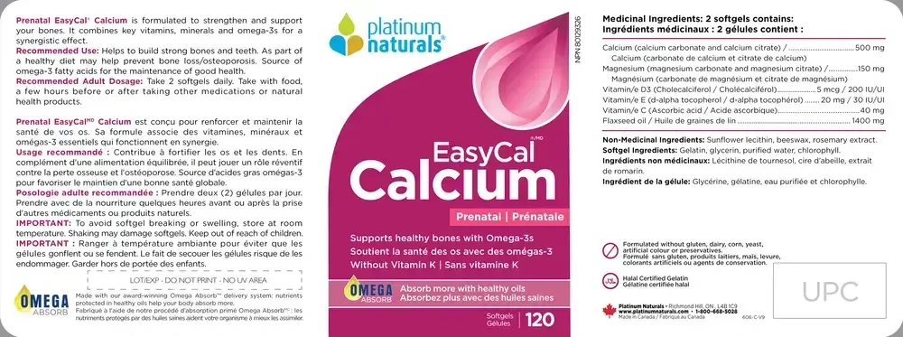 Product image for Prenatal EasyCal® Calcium.