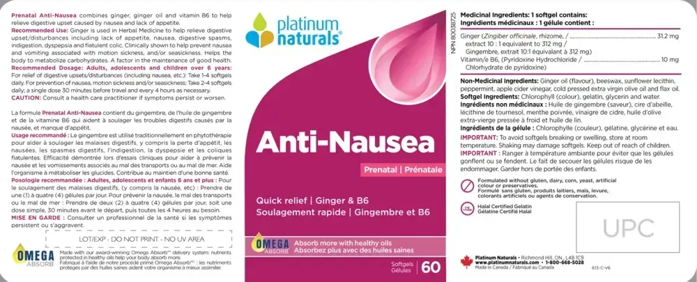 Product image for Prenatal Anti-Nausea.