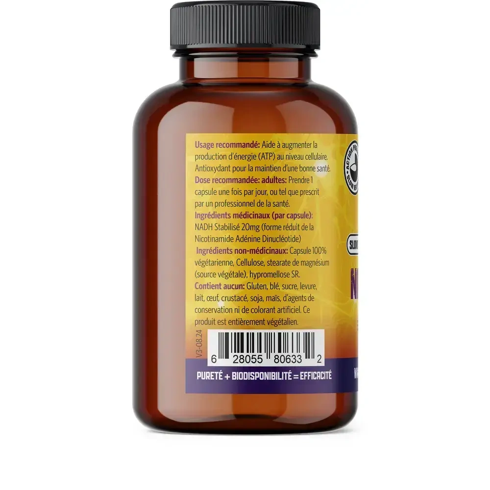 Product image for NADH 20mg Slow Released.