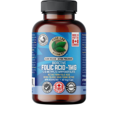 Bioactive Folic Acid 1mg Slow Release 60 capsules