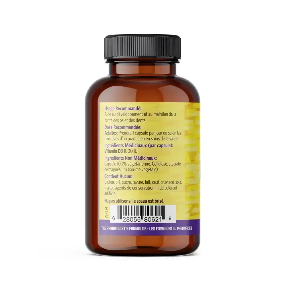 Product image for Vitamin D3 1000 IU.