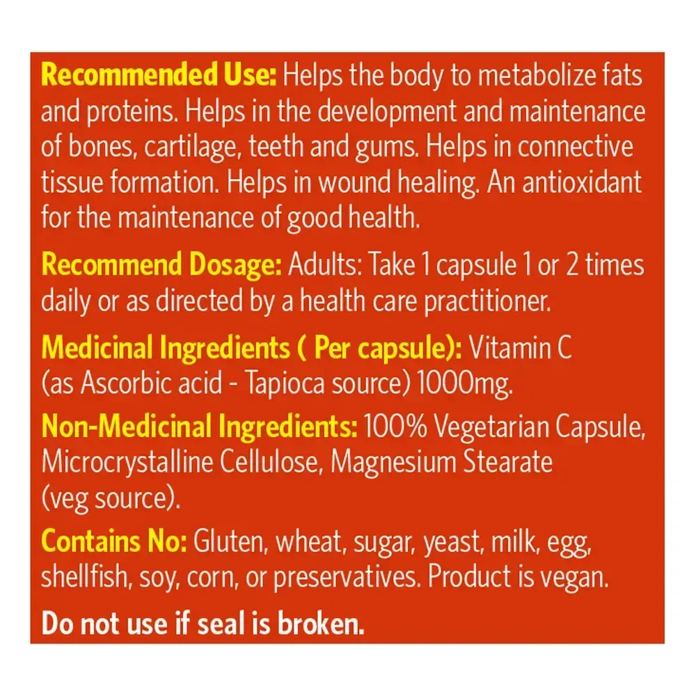 Product image for Vitamin C 1000mg.