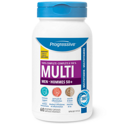 Multi For Men 50+ (60 capsules) by Progressive Nutritionals