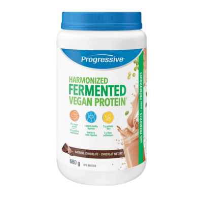 Product image for Harmonized Fermented Vegan Protein Chocolate (680 Grams). Out of stock.