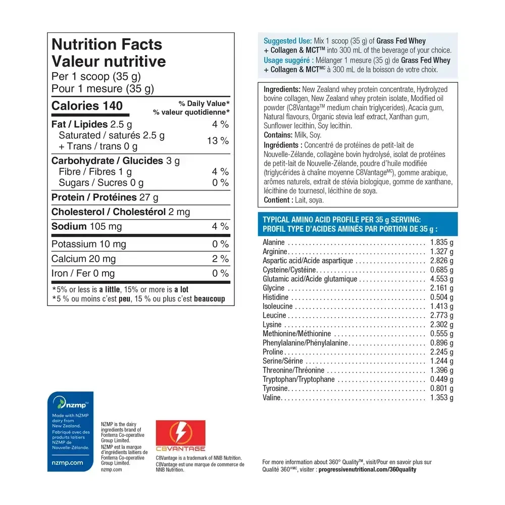 Product image for Whey + Collagen &amp; MCT Vanilla.