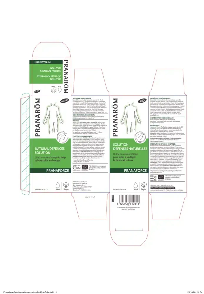 Product image for Natural Defences Solution (Essential Oil).
