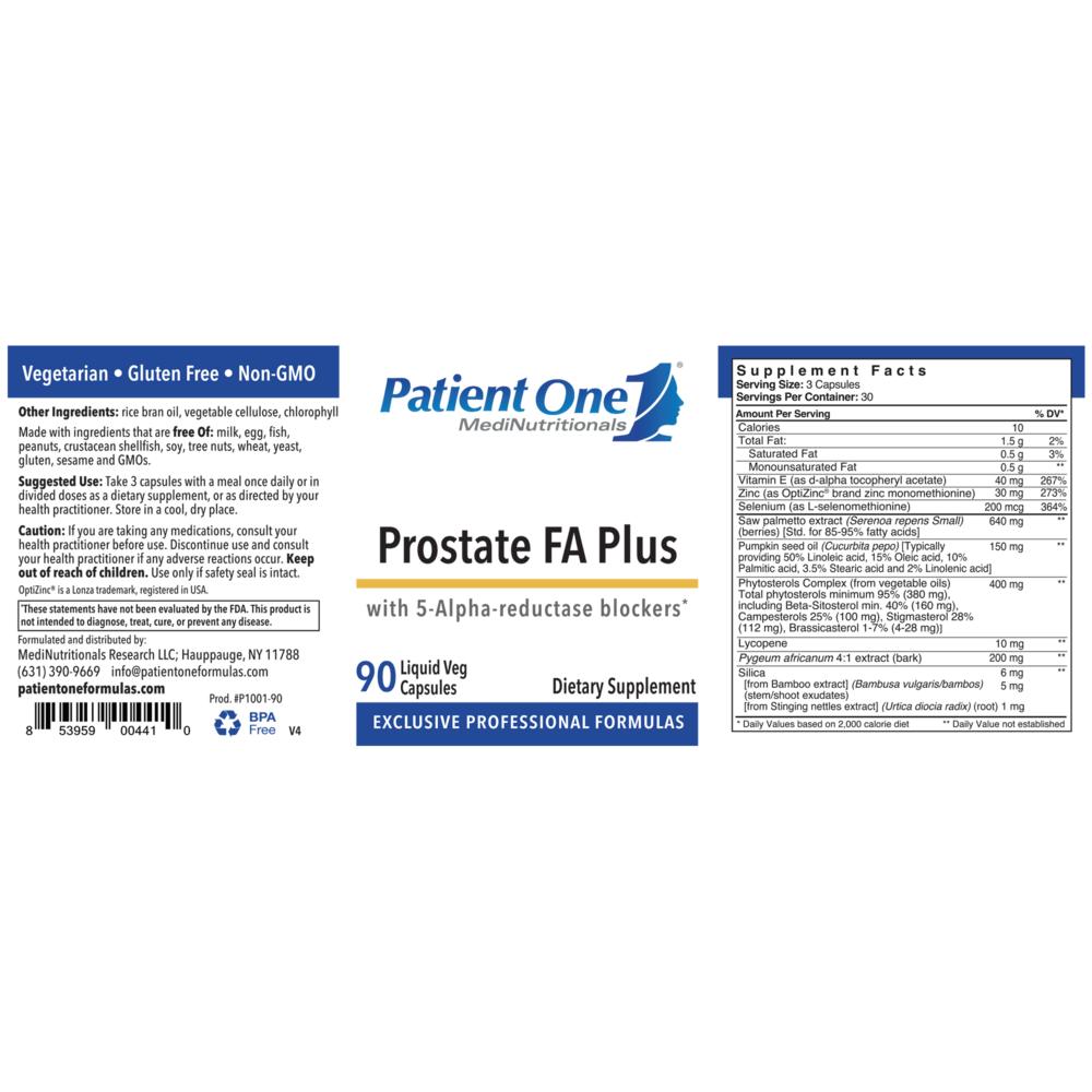 Product image for Prostate FA Plus.