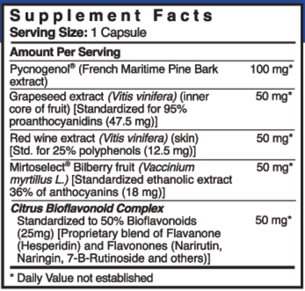 Product image for Pycnogenol OPC Complex 300mg.