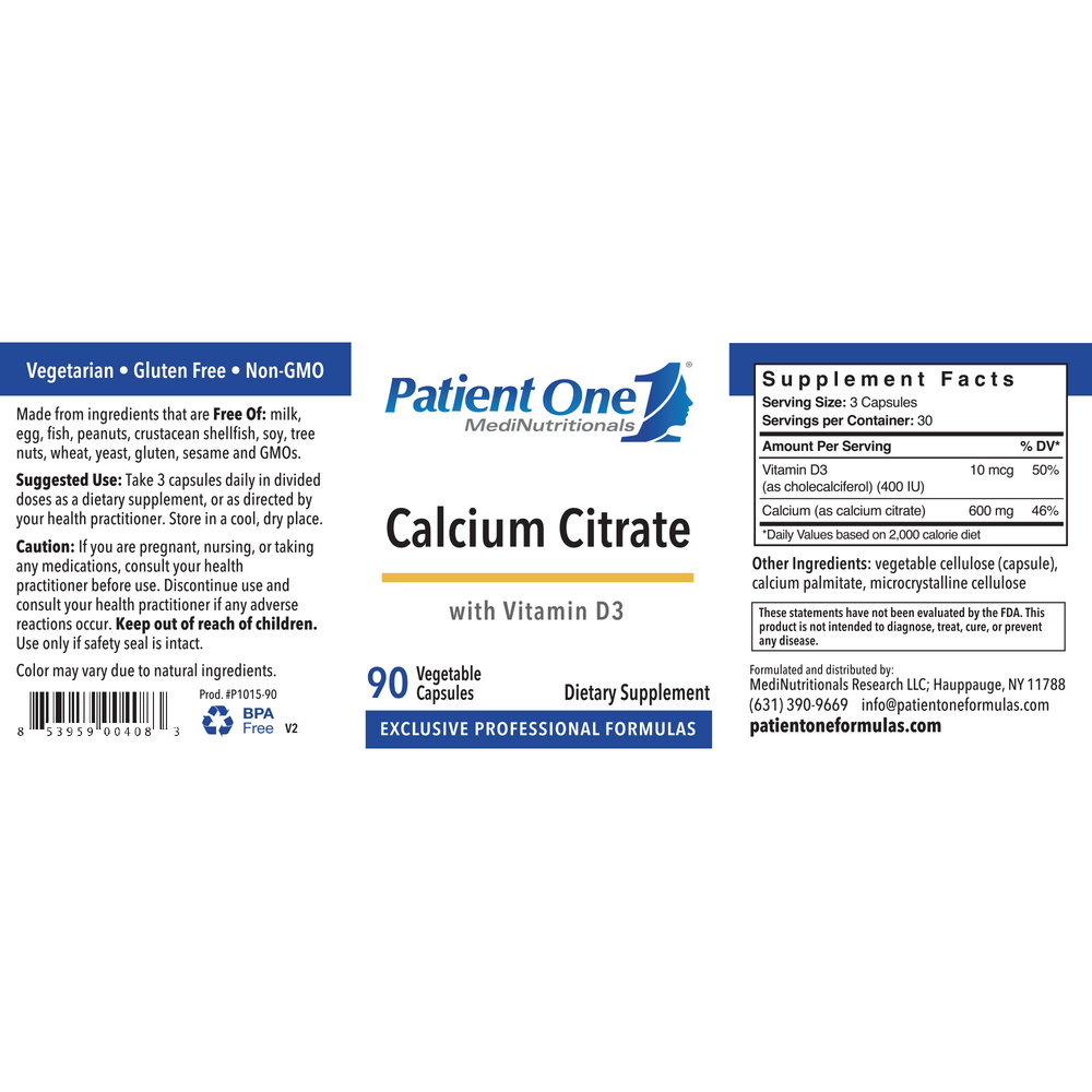 Product image for Calcium Citrate w/ Vitamin D3.