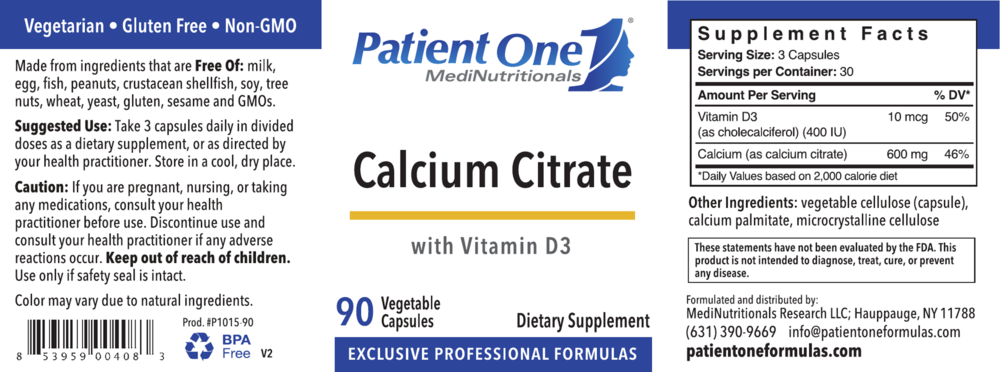 Product image for Calcium Citrate w/ Vitamin D3.