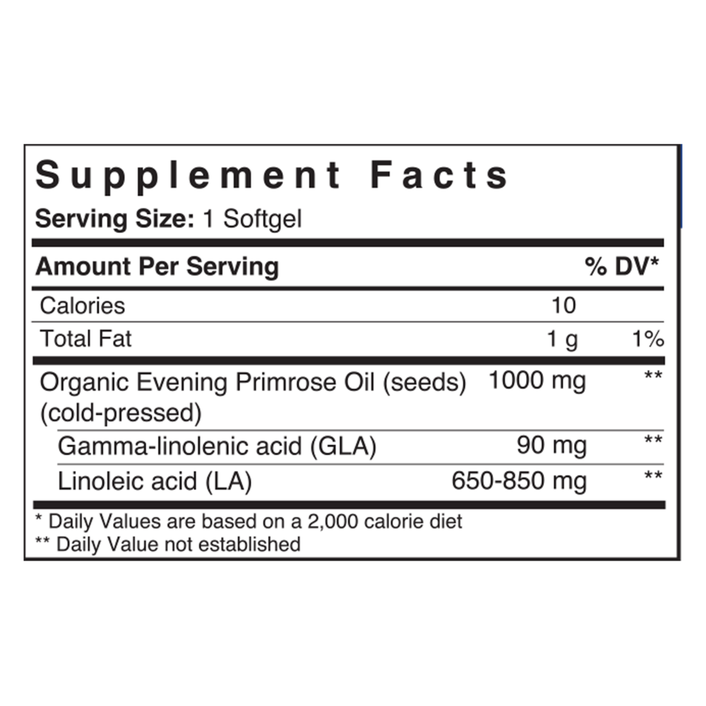 Product image for Evening Primrose Oil 1000mg.