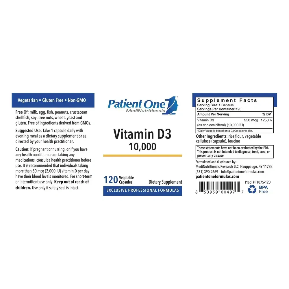 Product image for Vitamin D3 10000IU.