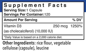 Product image for Vitamin D3 10000IU.