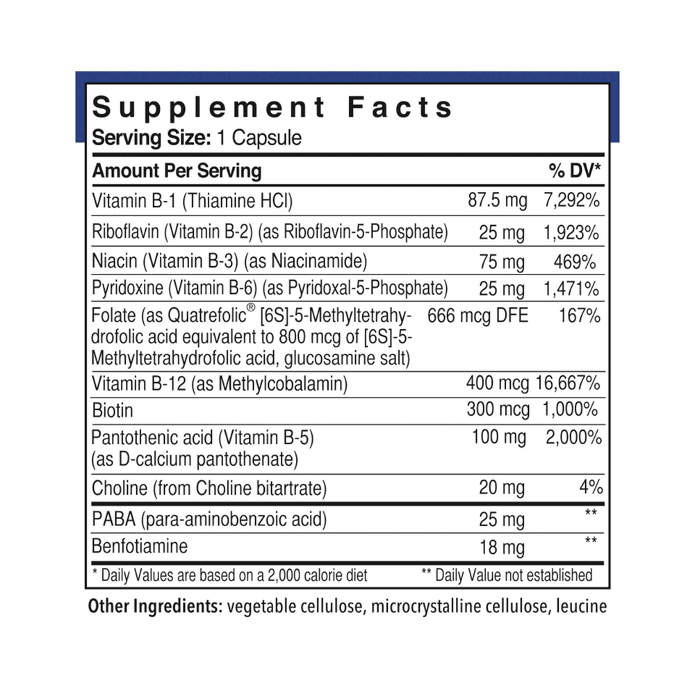 Product image for B-Complex with Quatrefolic.