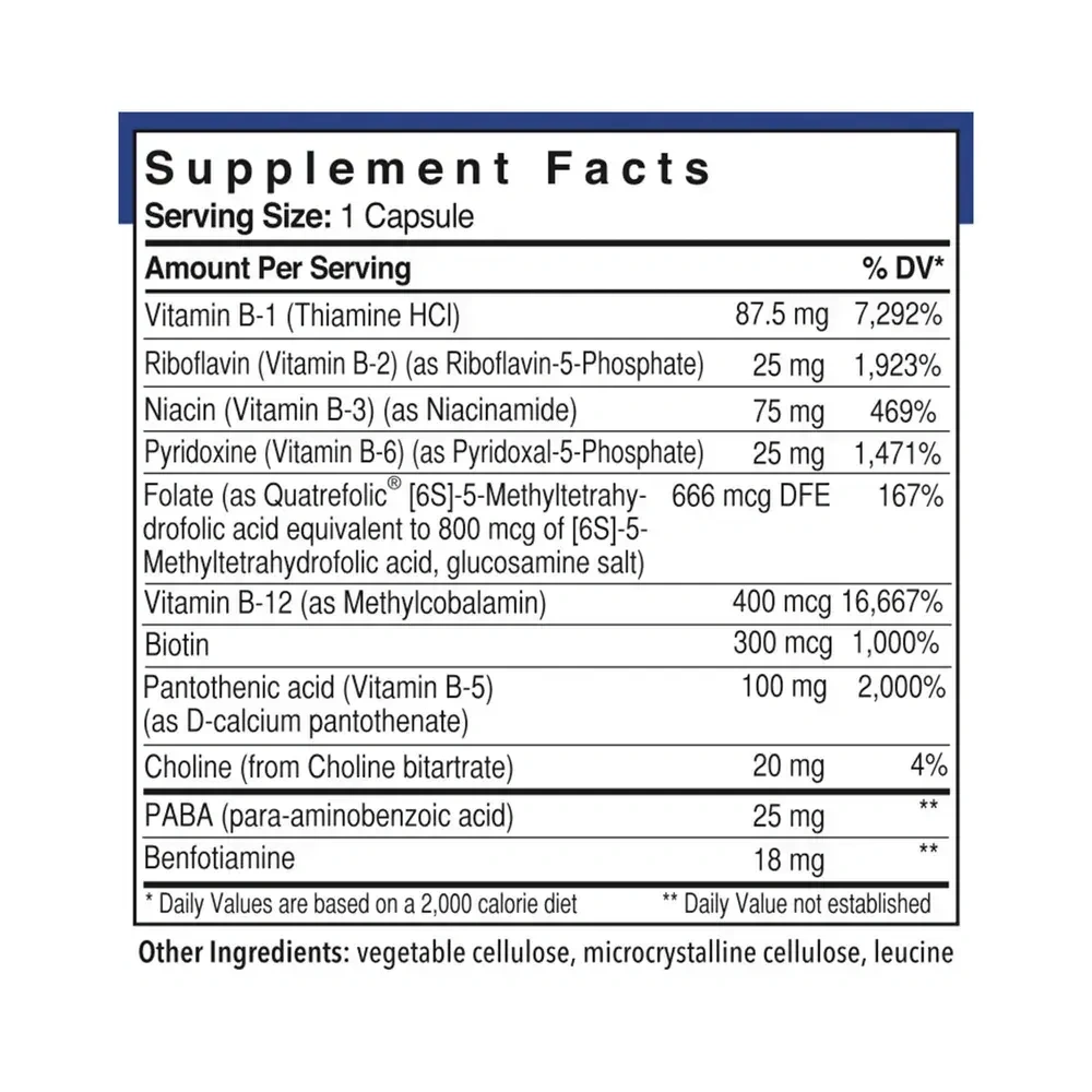 Product image for B-Complex with Quatrefolic.