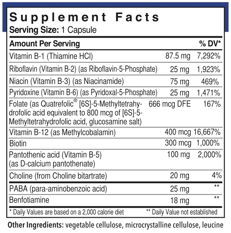 Product image for B-Complex with Quatrefolic.