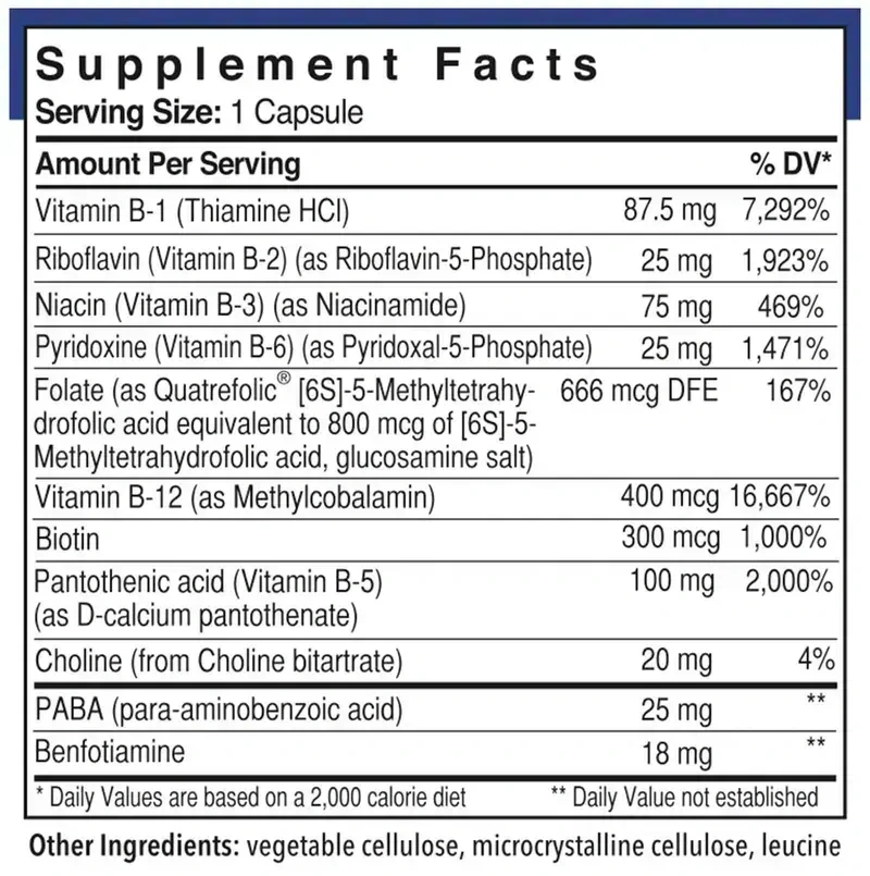 Product image for B-Complex with Quatrefolic.