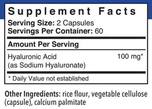 Product image for Hyaluronic Acid 100mg.