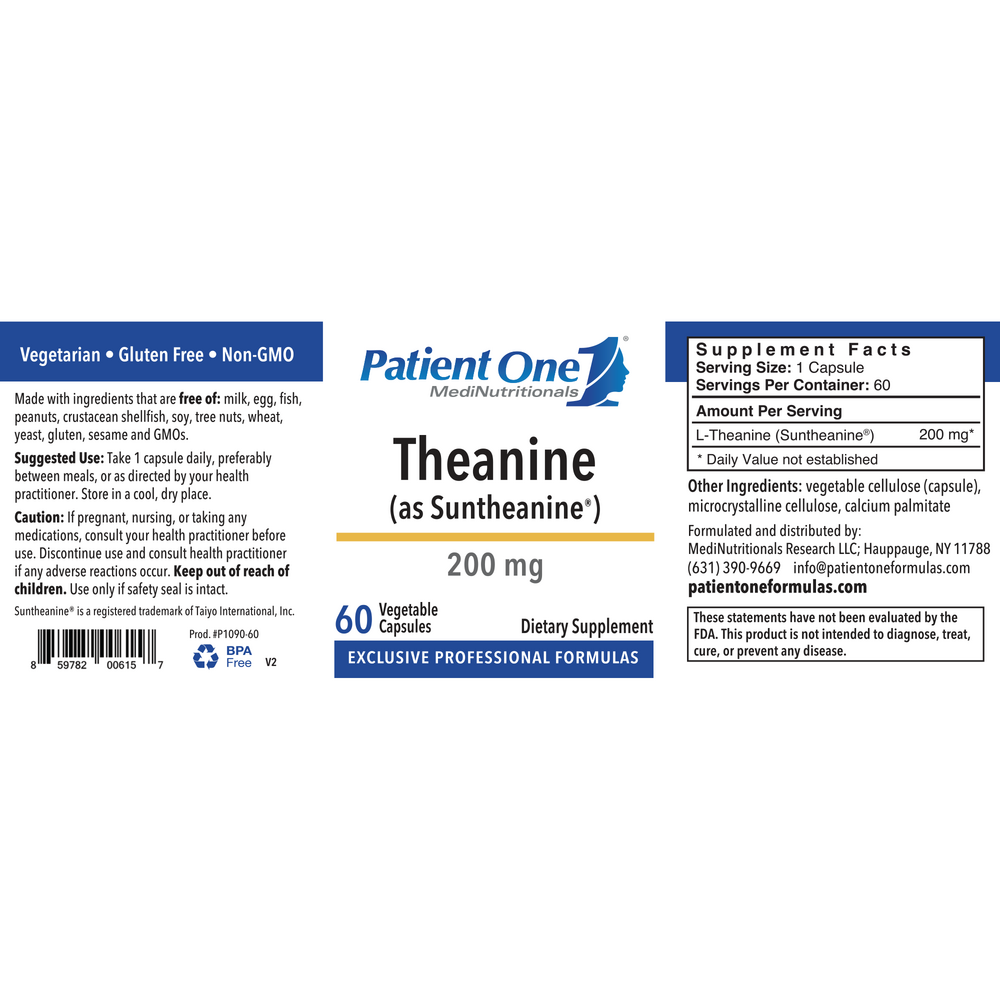 Product image for Theanine (as Suntheanine).