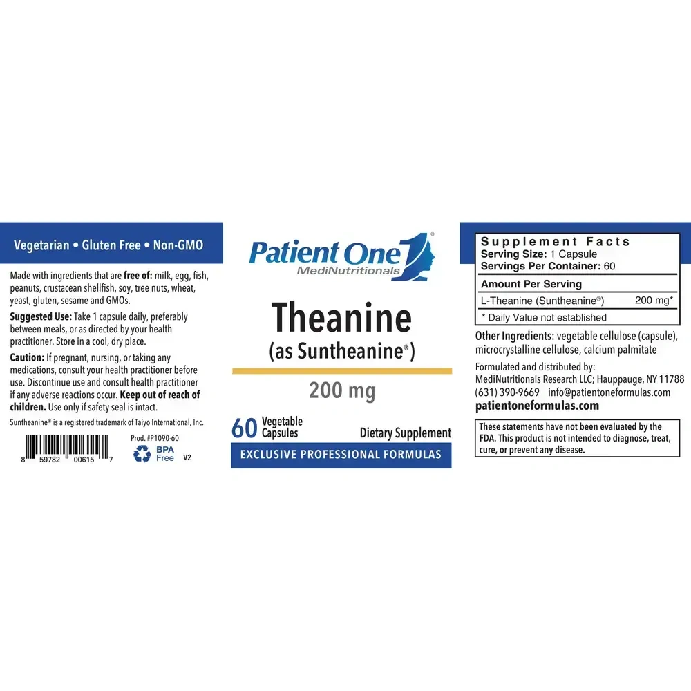 Product image for Theanine (as Suntheanine).