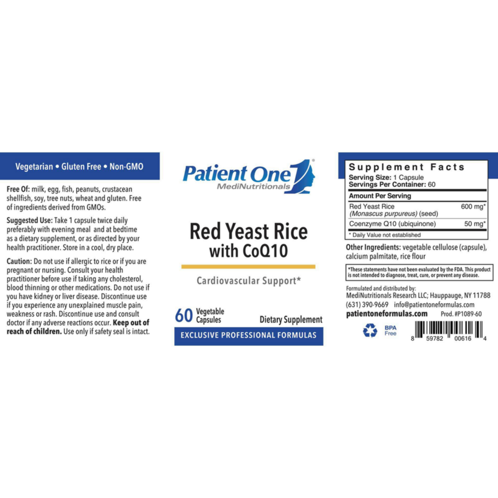 Product image for Red Yeast Rice with CoQ10.