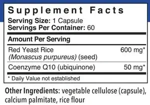 Product image for Red Yeast Rice with CoQ10.