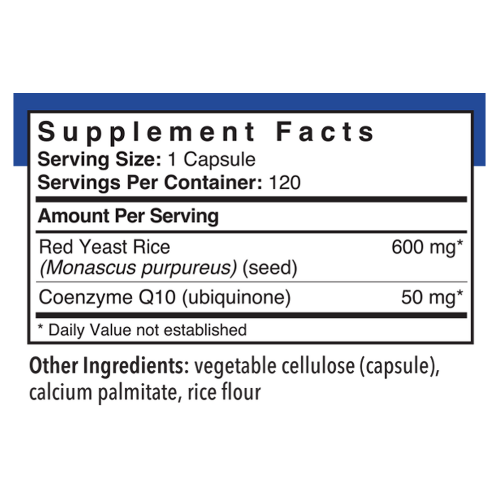 Product image for Red Yeast Rice with CoQ10.