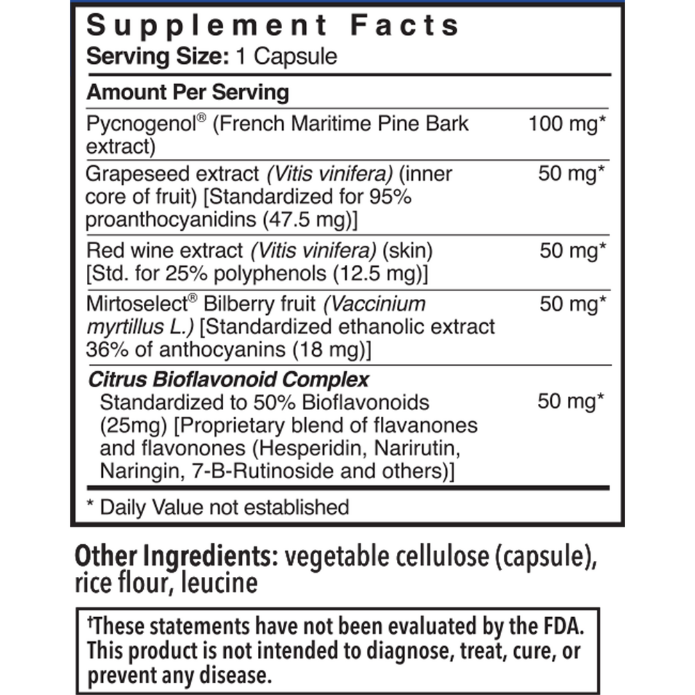 Product image for Pycnogenol OPC Complex 300mg.