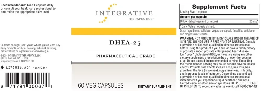 Product image for DHEA-25.