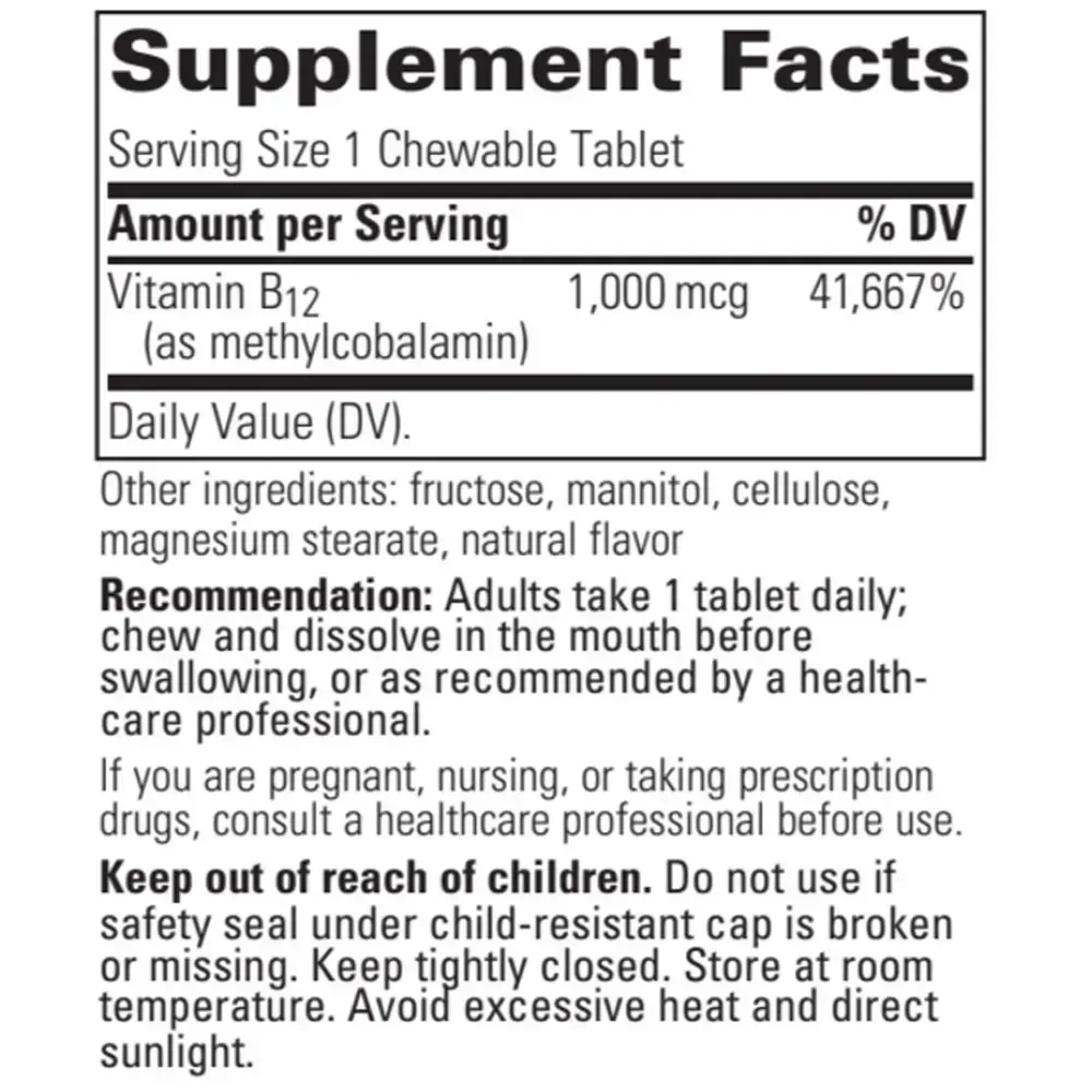 Product image for B12-Active Chewable.